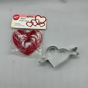 Vintage Unused Heart Cookie Cutters
